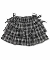 ティアードミニスカート/スカパン/チェック | SPINNS WEB STORE