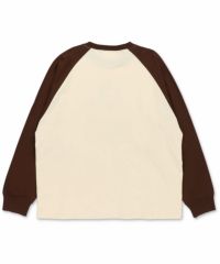 Sporty＆Rich ロンT ラグラン ロゴプリント長袖 Sporty＆Rich ロンT ラグラン ロゴプリント長袖
