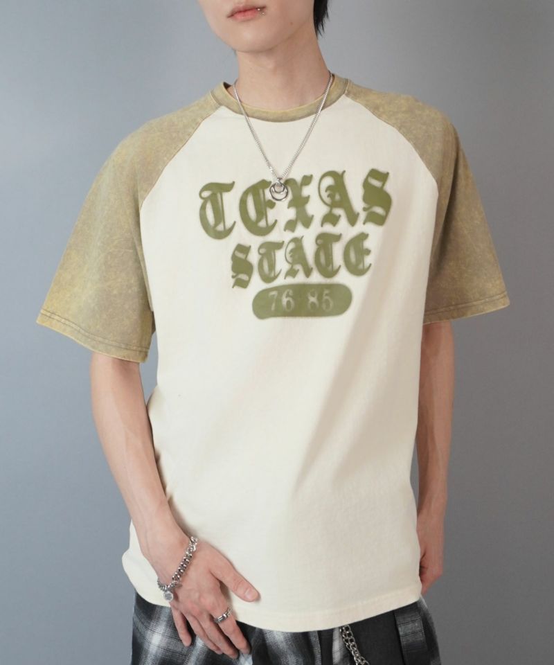 GTHラグラン big Tシャツ150k セール】Big Embroidery Raglan T-shirts / ビックエンブロイ