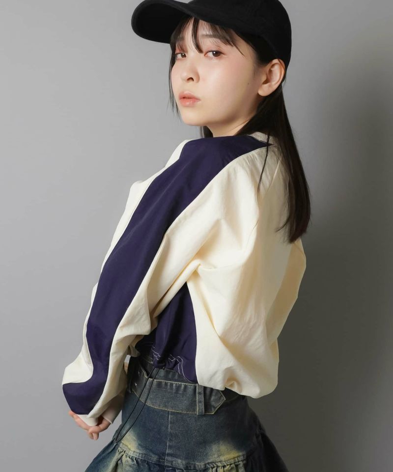 90%OFF】ショート丈ナイロントップス/ロゴ | SPINNS WEB STORE