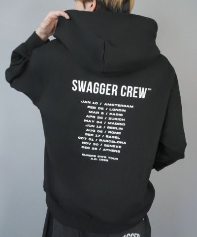 ≪SWAGGER CREW/スワッガークルー≫ストリートロゴデニムワイド
