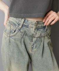 ビンテージ メタルチェーン ベルト メタルチェーンベルト/ビッグクロス | SPINNS WEB STORE