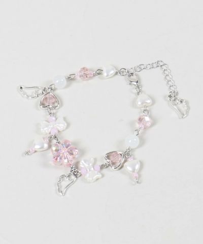★(ピンク！)ラリマー ハート型ビーズ ブレスレット②(SA〜SA+) 楽天市場】パワーストーン SAラリマー約14mm一連