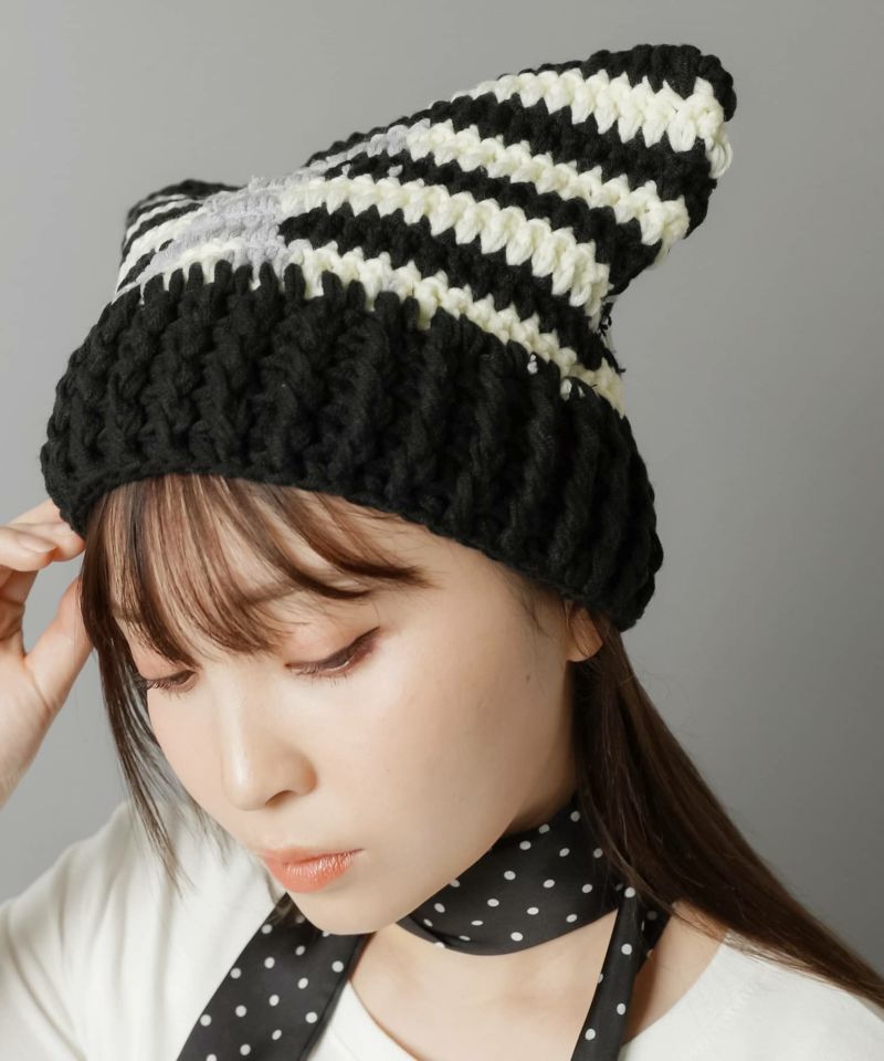 80%OFF】猫耳ニット帽/ボーダースター | SPINNS WEB STORE | SPINNS