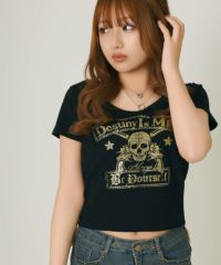 おすすめ 平成ギャルTシャツ/スカルラメ | SPINNS | STORE WEB SPINNS トップス