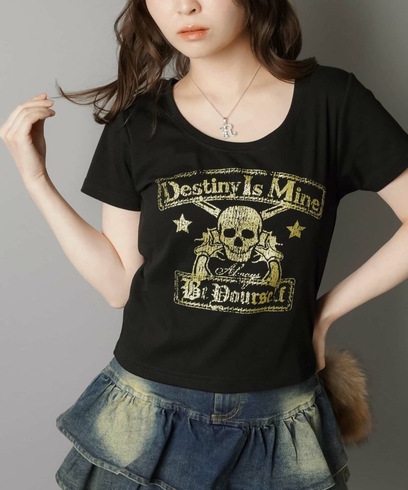 平成ギャルTシャツ/スカルラメ | SPINNS WEB STORE | SPINNS