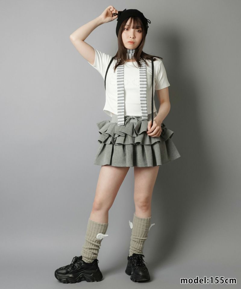 80%OFF】#ウィッシュコア ピタTシャツ/ラインストーンウイング