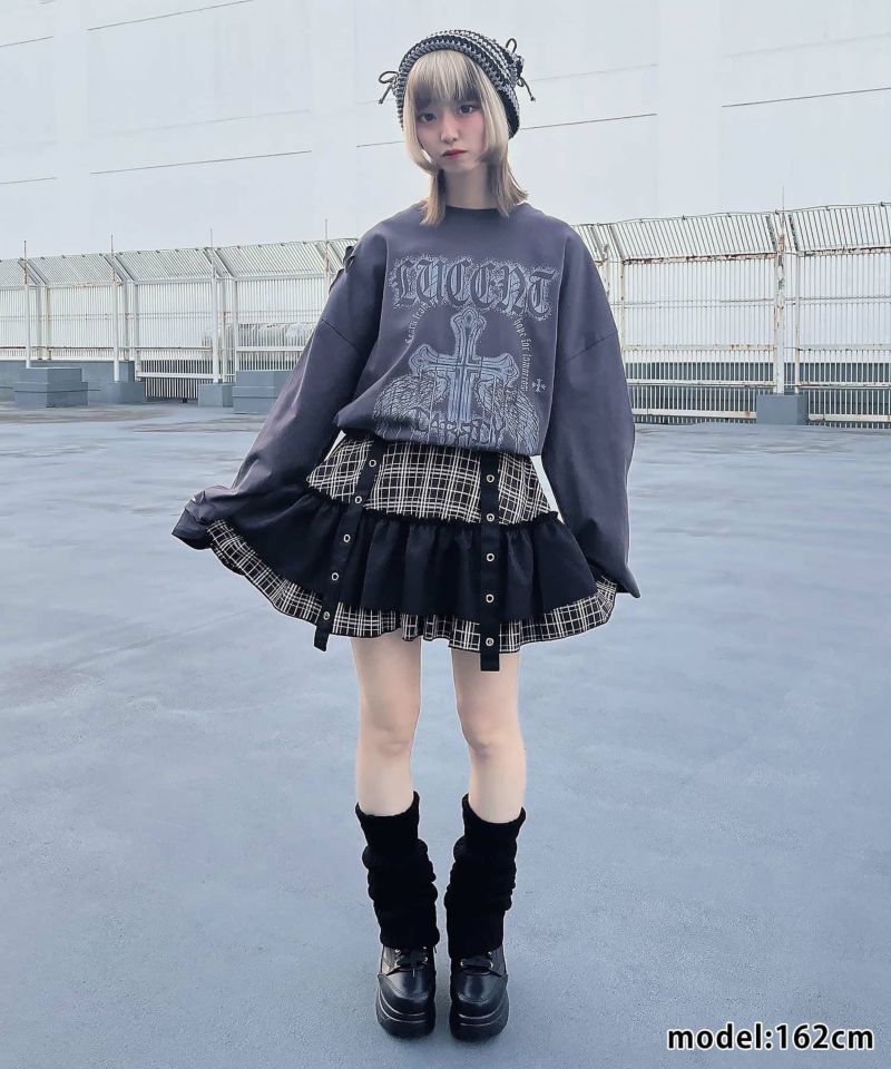 クロスベルトティアードミニスカート – pium