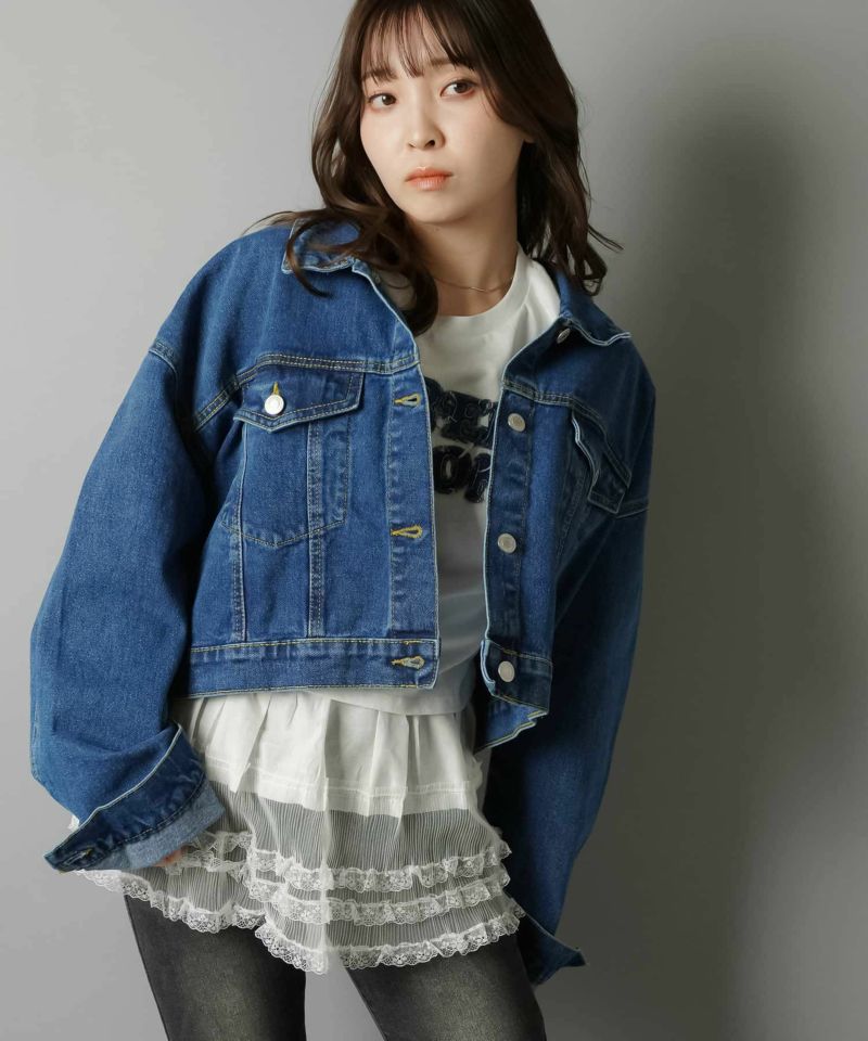 ショート丈デニムジャケット | SPINNS WEB STORE | SPINNS