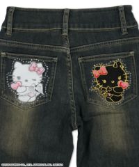 EVIS×hello kittyエビス×ハローキティ　フレアブーツカットデニム EVIS×hello kittyエビス×ハローキティ フレアブーツカットデニム