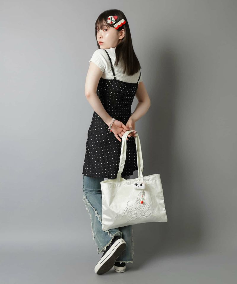 起毛トートバッグ/ラインストーンロゴ | SPINNS WEB STORE