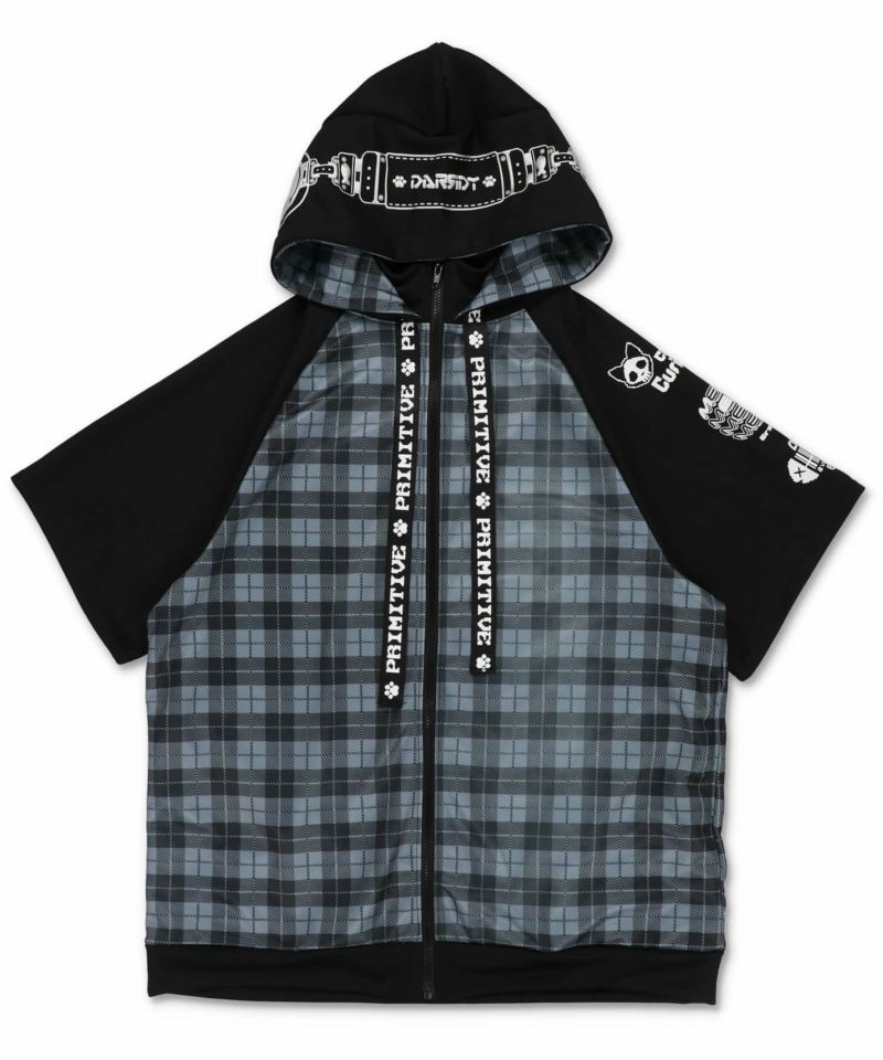 34%OFF】≪DARRDY/ダーディー≫チェック柄半袖ジャージトップス