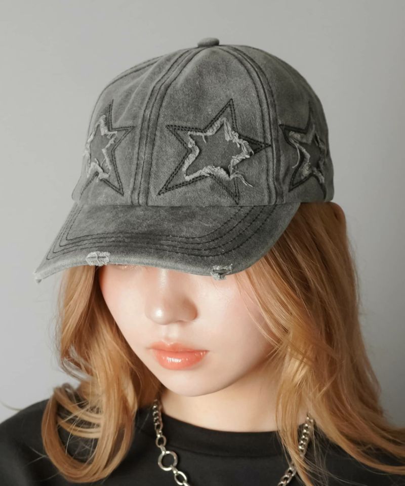 ダメージデニムキャップ/スター | SPINNS WEB STORE | SPINNS
