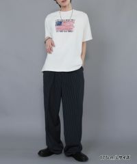 スラックスワイドパンツ/ストライプ | SPINNS WEB STORE