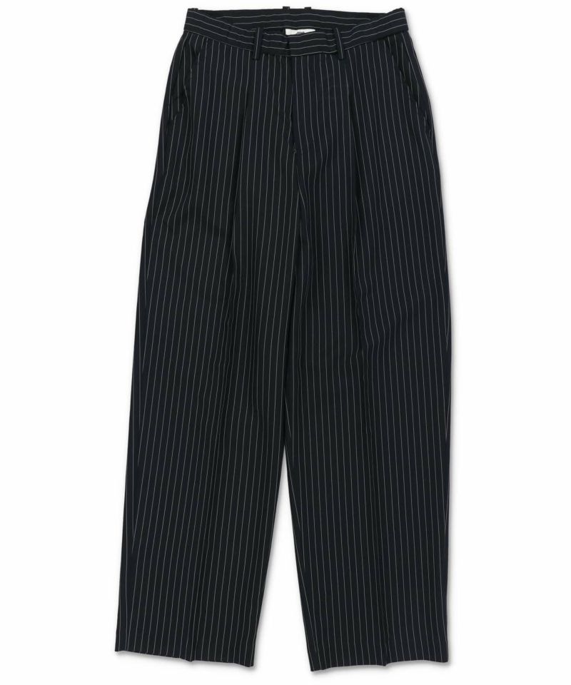 スラックスワイドパンツ/ストライプ | SPINNS WEB STORE
