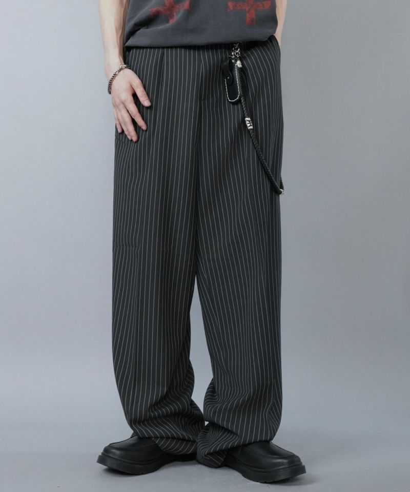 人気特価をすべて スラックスワイドパンツ/ストライプ STORE WEB SPINNS | パンツ