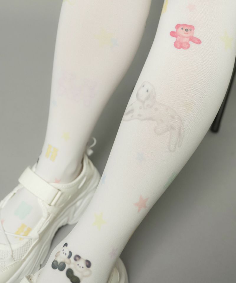 17%OFF】シアータイツ/ミニアニマル/#ウィッシュコア | SPINNS