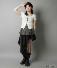 森ガール フェアリーコア♡花柄レース2弾フリルレイヤードミニワンピ ベージュ系 森ガール フェアリーコア♡花柄レース2弾フリルレイヤード