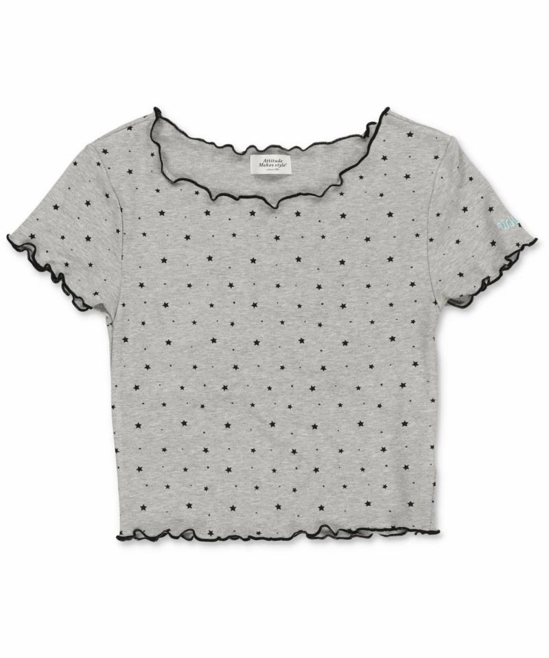 り 様 80%OFF】半袖カットソー/総柄スター/メロウデザイン | SPINNS