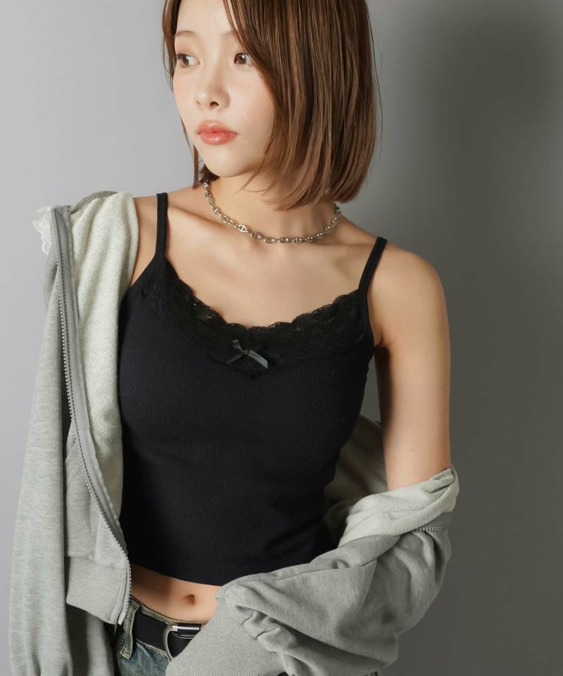 カップ付きガーリーインナー・モテラクキャミ