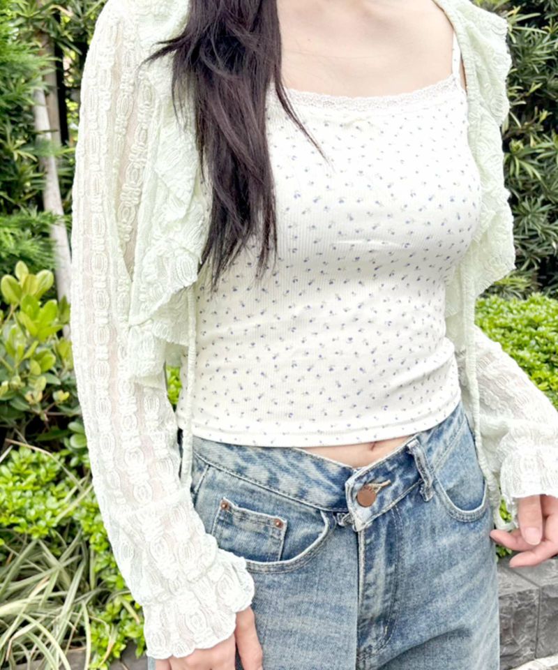 カップ付きガーリーインナー・モテラクキャミ