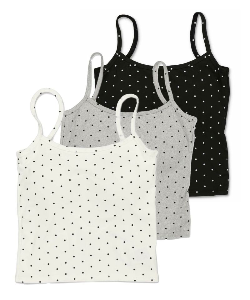34%OFF】カップ付きキャミソール/ドット/水玉柄 | SPINNS WEB