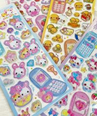 平成女児/平成はっぴーフォンステッカーズ/ガラケーシール/フワフワら