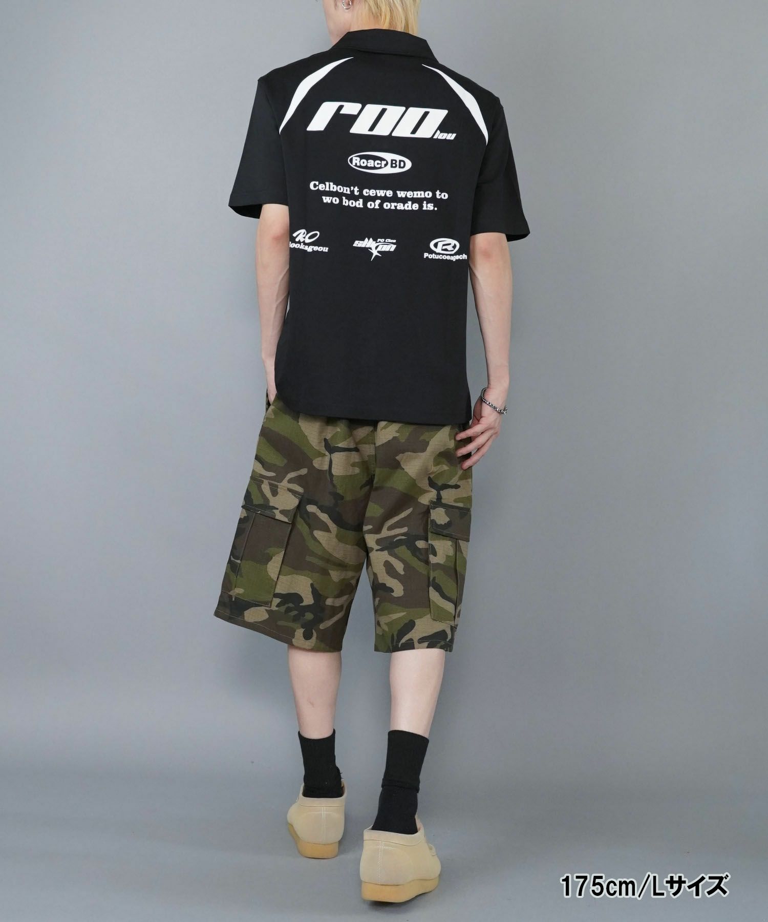 80%OFF】カモ柄カーゴハーフパンツ/リアルツリー柄/デジタルカモ