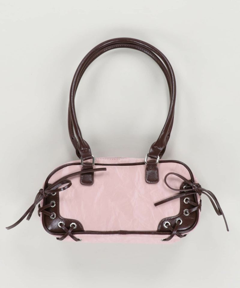 34%OFF】合皮ボストンバッグ/サイドレースアップ | SPINNS WEB