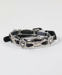 ✩美品✩ バーバリー ベルト レザー 黒 ビジネス ハトメピン シルバー 金具 レディース ベルト ワニ革 型押し PUレザー 5カラー カジュアル
