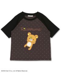 72%OFF】『リラックマ×SPINNS』ドット柄ラグランTシャツ