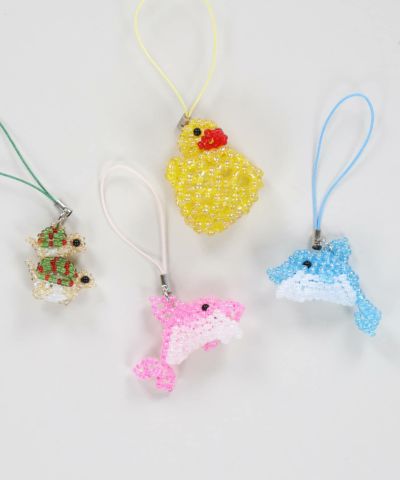 送料 無料 通販ハンドメイド・手芸 - ペイントビーズストラップ5