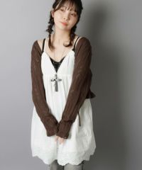 26%OFF】コットンVネックキャミチュニック/#NEO森ガール