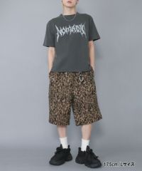 21%OFF】シャギーフェルトハーフパンツ/レオパード/ヒョウ柄