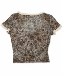 DIO HIGH FASHIONカットソー ヒョウ柄 レオパード 虎 7分袖
