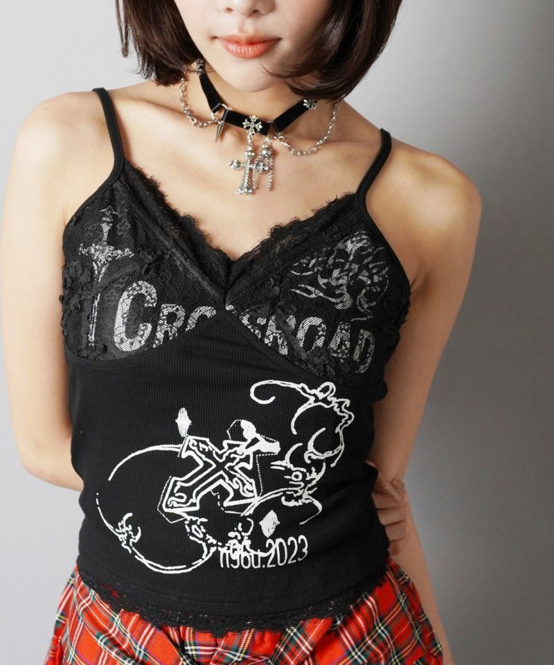ランジェリー風キャミソール/レース/クロス | SPINNS WEB STORE