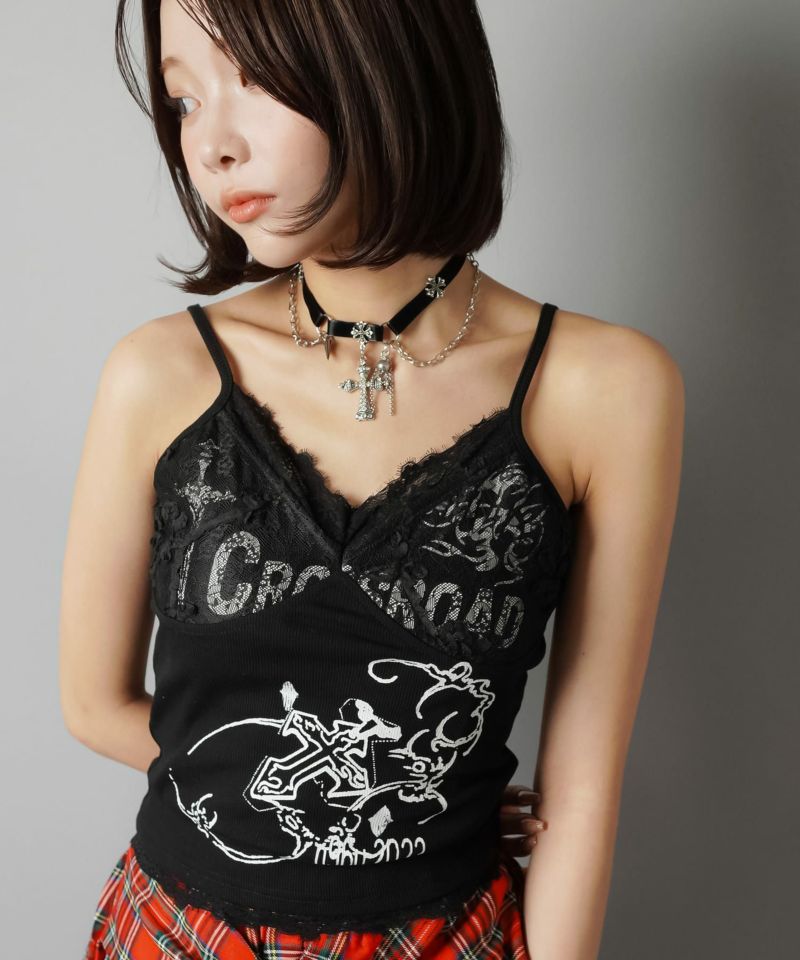 ランジェリー風キャミソール/レース/クロス | SPINNS WEB STORE