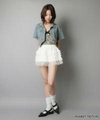 【優秀アイテム✨】半袖デニムショートジャケット♡ミニ丈で可愛い♡ 80%OFF】ショート丈半袖デニムジャケット | SPINNS WEB STORE