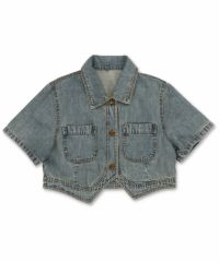 ショート丈半袖デニムジャケット | SPINNS WEB STORE | SPINNS