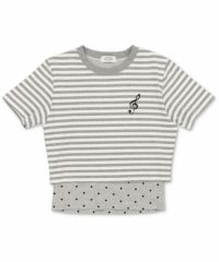 オフホワイトxグレー