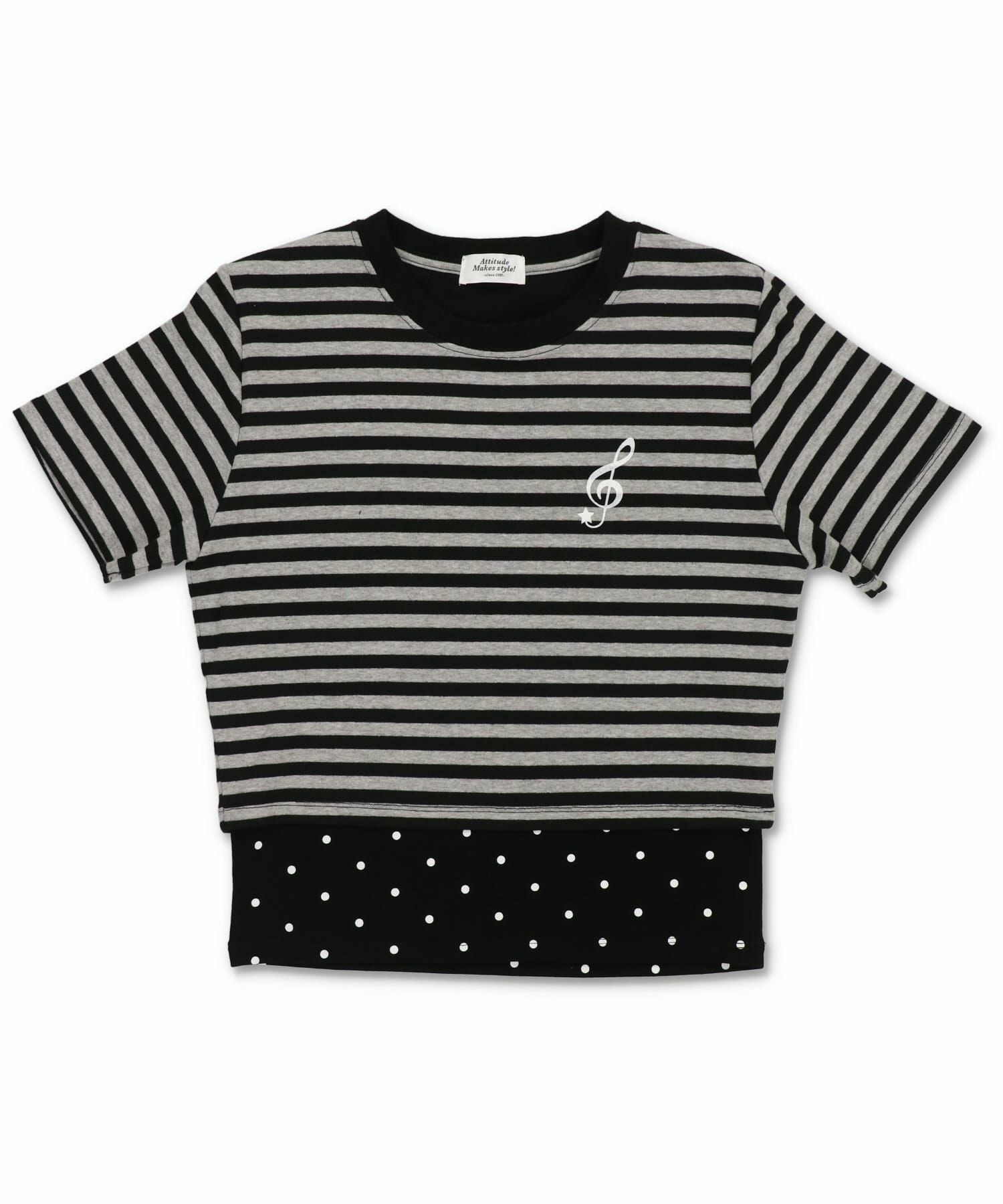 グレーxブラック