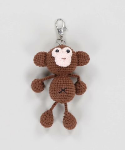 E*n様 コッペパンさんのキーホルダー◎あみぐるみ ゴーグルパンダのキーホルダー(紺セーター)_40822-3 | 「パンダ
