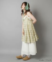 極美品　ローテローティアードキャミソールワンピース　ナチュラル　森ガール　M 極美品 ローテローティアードキャミソールワンピース ナチュラル