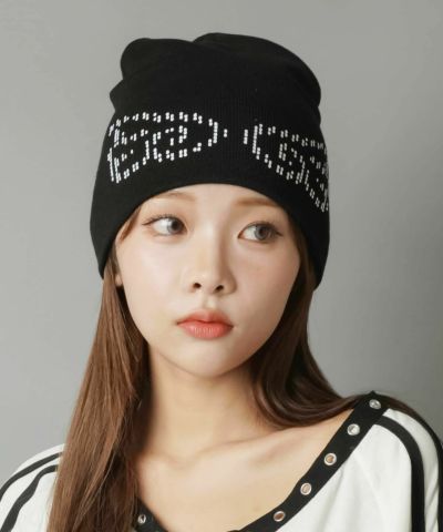 80%OFF】シングルビーニー/ニット帽/プリント | SPINNS WEB