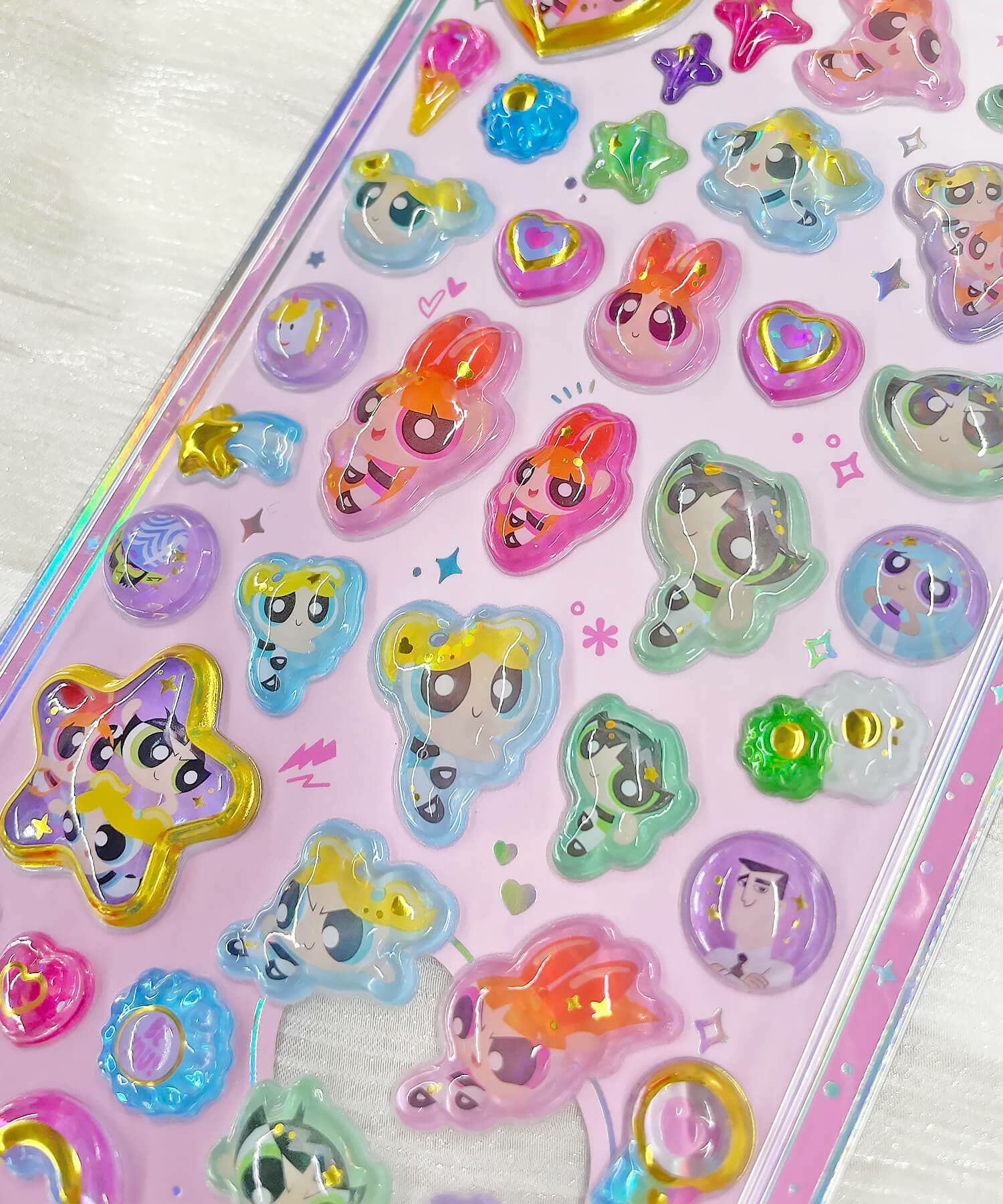 ≪パワーパフガールズ≫うるちゅるポップシール＜メール便対応