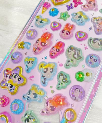 ≪パワーパフガールズ≫うるちゅるポップシール＜メール便対応