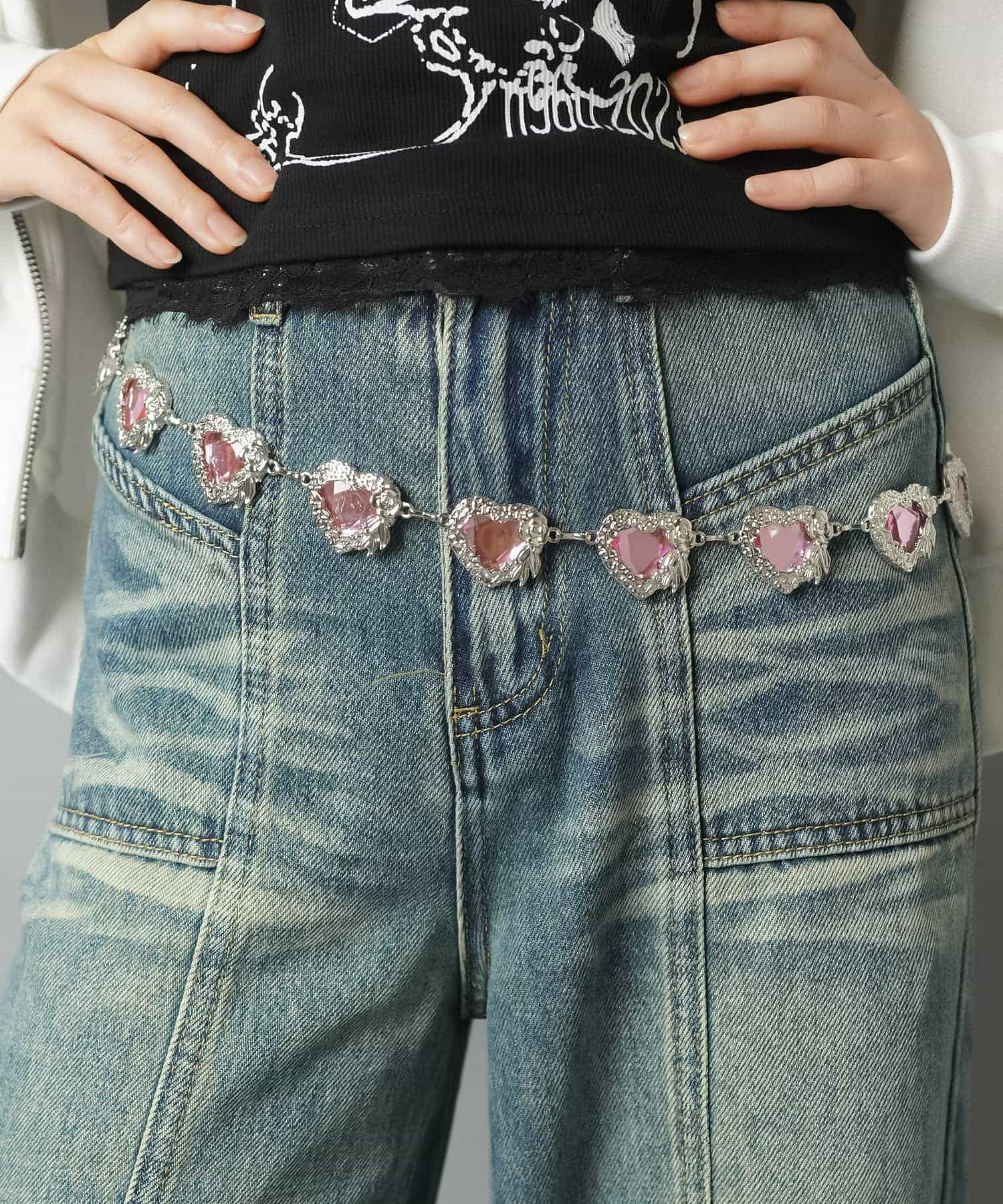 チェーンベルト/ビジューハート | SPINNS WEB STORE | SPINNS