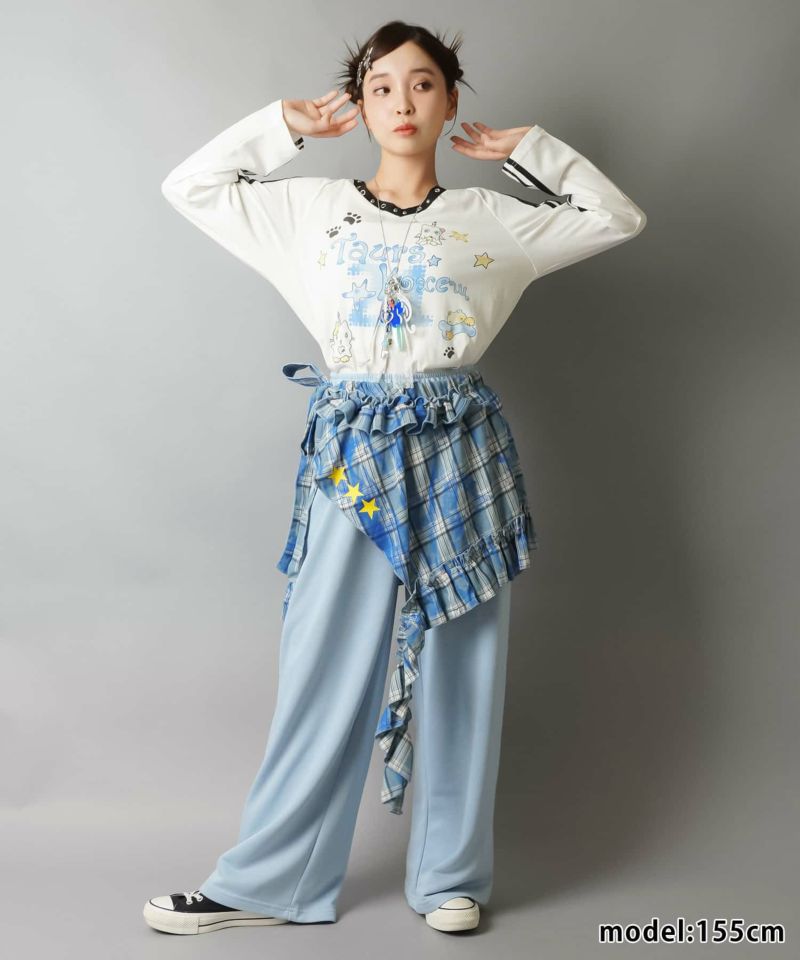 22%OFF】チェック巻きスカート/スター/ラップスカート/腰巻き | SPINNS