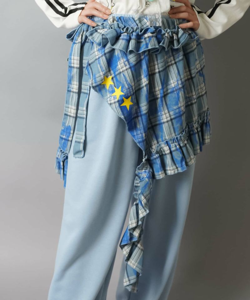 22%OFF】チェック巻きスカート/スター/ラップスカート/腰巻き | SPINNS