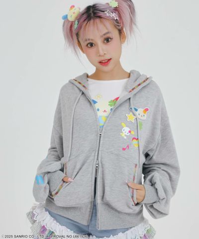 ウサハナ×SPINNS』ワッペンジップパーカー | SPINNS WEB STORE